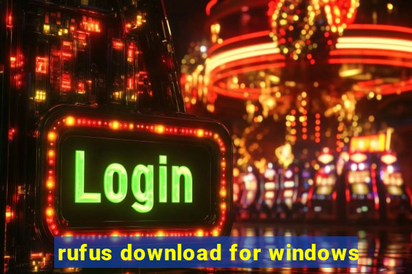 rufus download for windows